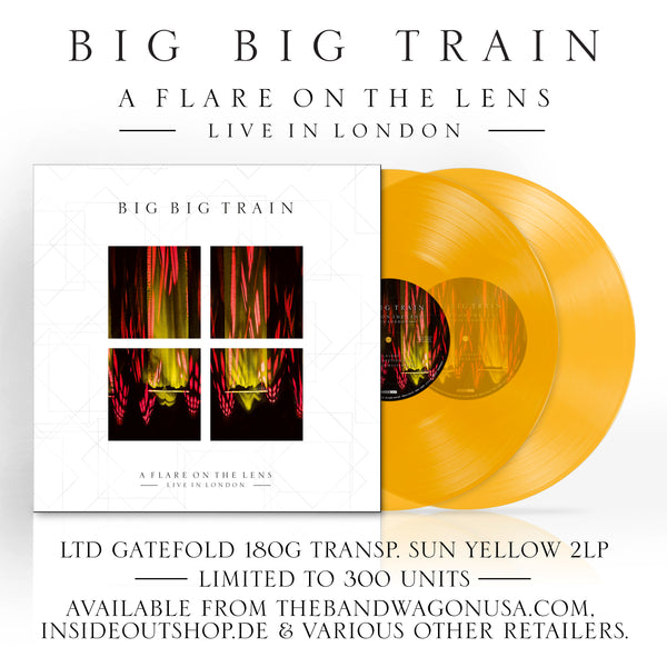 Big Big Train "A Flare On The Lens: Live In London" Transparent Sun Yellow 2LP (PRE-ORDER)