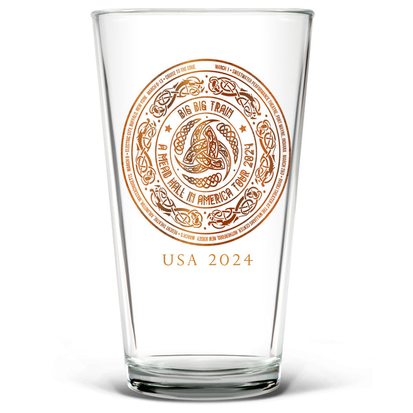 Big Big Train "A Mead Hall in America" Beer Glass (NEW RELEASE - POST TOUR MERCH)
